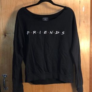 Friends branded large neck sweatshirt
